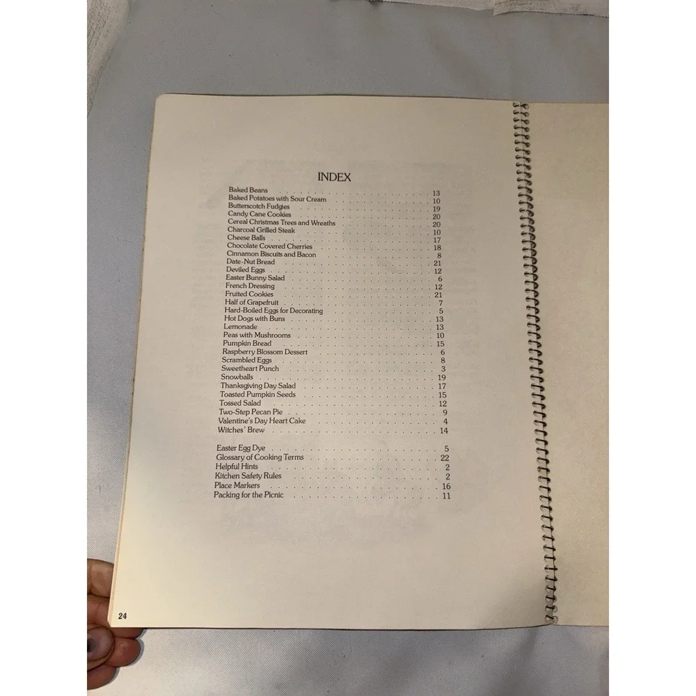 Special Dishes for‎ Special Days children cookbook vintage 1980 24 pages variety